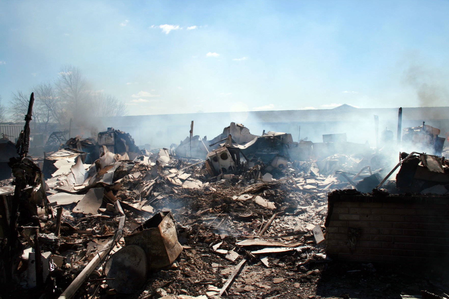 Investigation photos from 109 Knaup Drive explosion